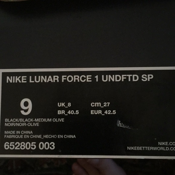 Undefeated Nike Collaboration . Worn twice. - Picture 3 of 3